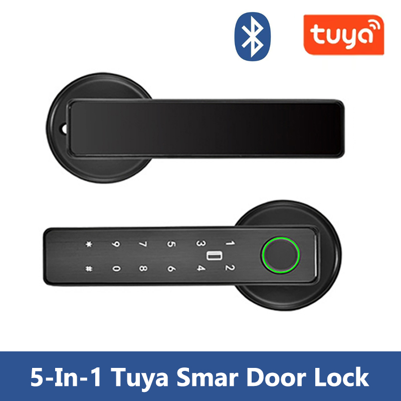 Smart Home Door Lock - Tuya スマートドアロック 指紋ロック リモートコントロールアプリロック解除サポート パスワード IC