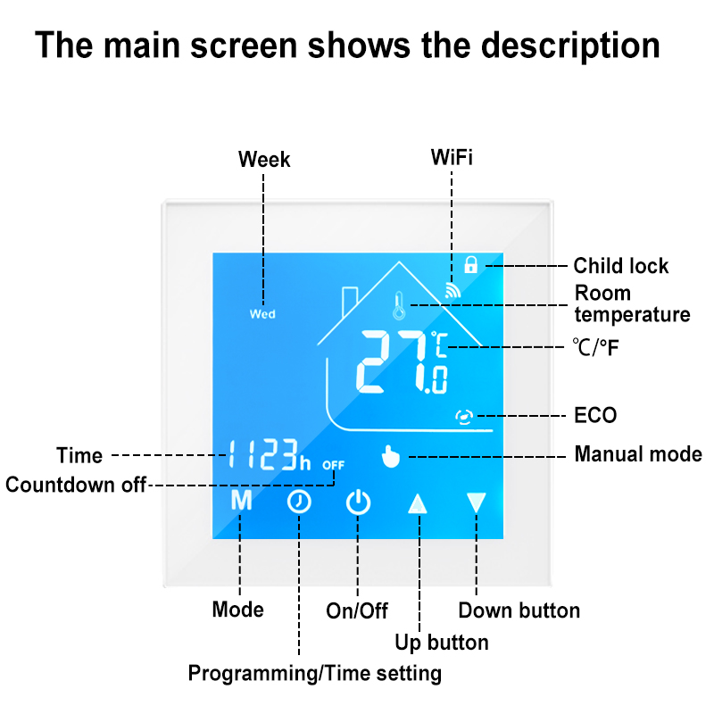 スマートWiFiサーモスタット 暖房用温水/ガスボイラー 電 - Smart Home Plus のレビューと価格