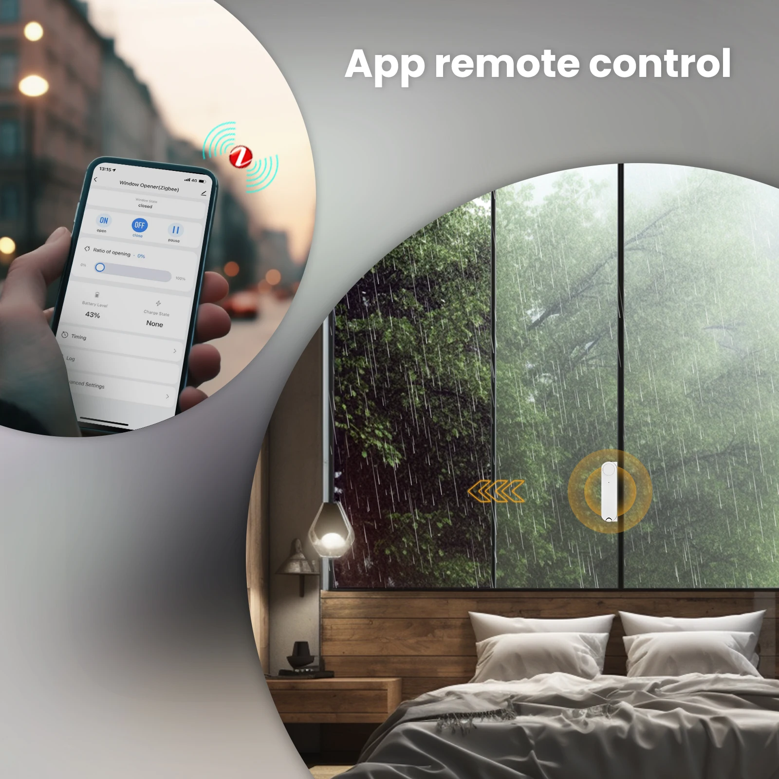 MOES Tuya Zigbee スマートスライディングウィ - Smart Home Wiser のレビューと価格
