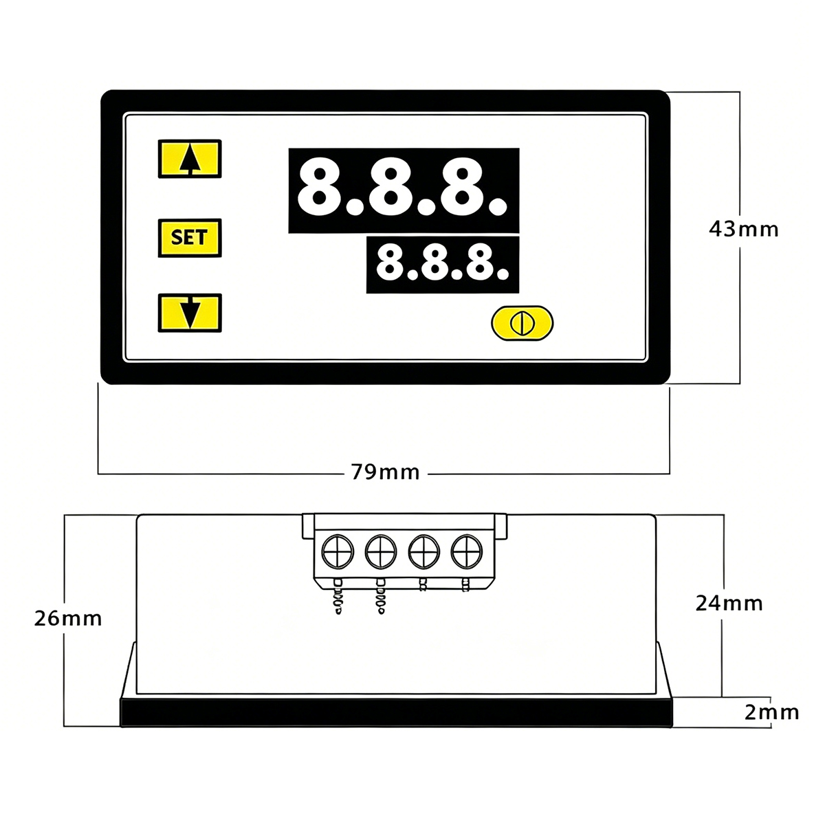 W3230 デジタル温度コントローラー、マイクロコンピュータ - Temperature Sensor のレビューと価格