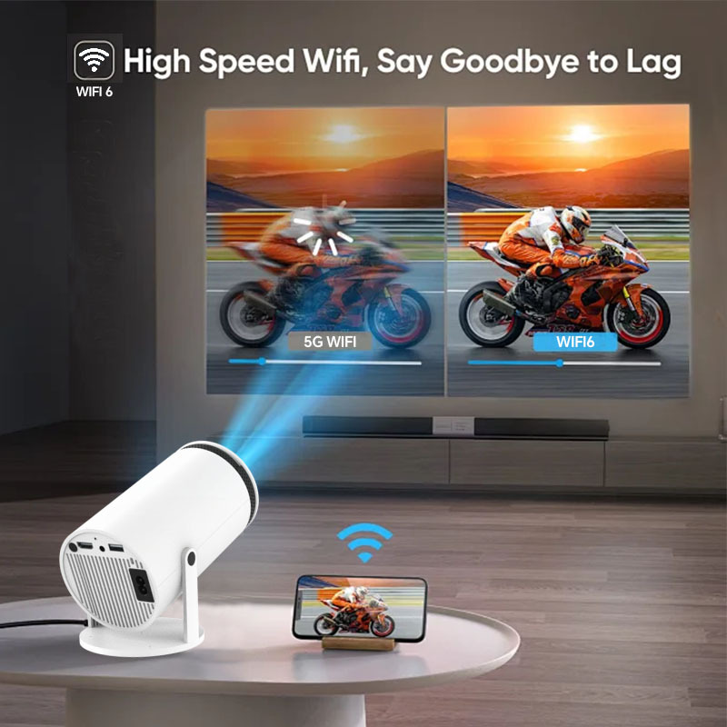 HDポータブルスマートホームシアタープロジェクター内蔵RK3 - Smart Home Video のレビューと価格