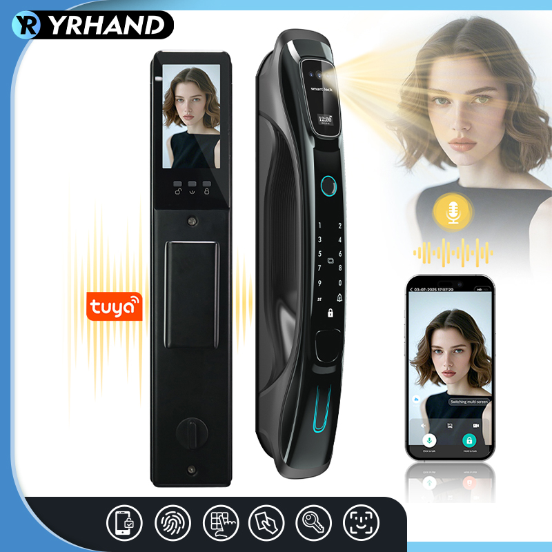 スマートロック、3D顔認識、手のひら静脈認証、指紋認証、Wi - Smart Home Door Lock のレビューと価格